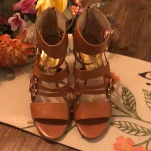 🍭Michael Kors Gladiator heels! Only used once!